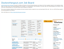 Tablet Screenshot of jobs.doctorshangout.com